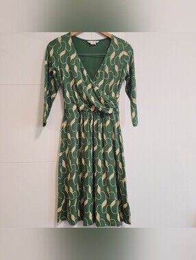 Boden Elena Jersey Fixed Wrap Midi Dress